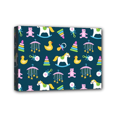 Cute Babies Toys Seamless Pattern Mini Canvas 7  X 5  (stretched) by Apen