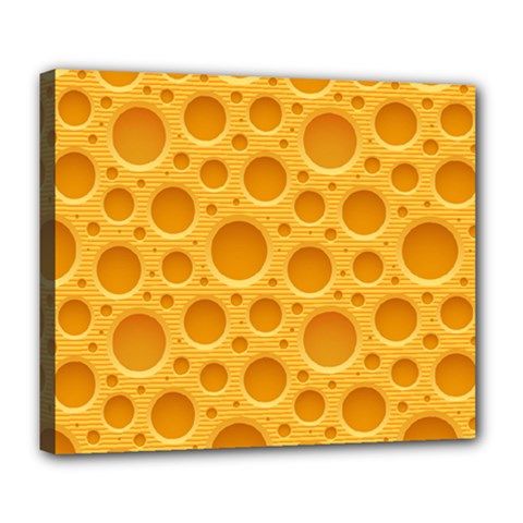 Cheese Texture Food Textures Deluxe Canvas 24  X 20  (stretched) by nateshop