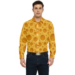 Cheese Texture Food Textures Men s Long Sleeve  Shirt by nateshop