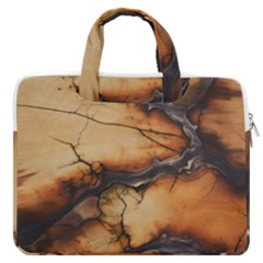 Texture Woodgrain Pattern Nature Wood Pattern Macbook Pro 15  Double Pocket Laptop Bag  by Maspions