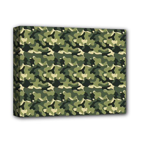 Camouflage Pattern Deluxe Canvas 14  X 11  (stretched) by goljakoff