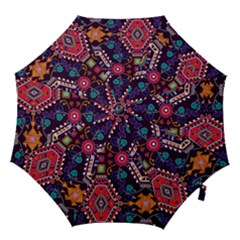 Pattern, Ornament, Motif, Colorful Hook Handle Umbrellas (large) by nateshop