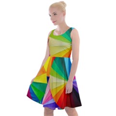 Bring Colors To Your Day Knee Length Skater Dress by elizah032470