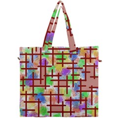 Pattern-repetition-bars-colors Canvas Travel Bag by Maspions
