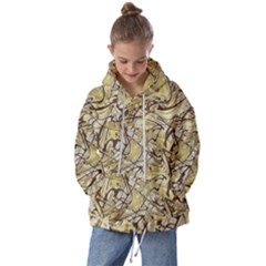 Marble Texture Pattern Seamless Kids  Oversized Hoodie by Maspions