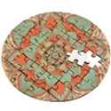 Mandala Floral Decorative Flower Wooden Puzzle Round View2
