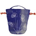 Flower Nature Abstract Art Drawstring Bucket Bag View1