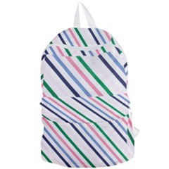 Retro Vintage Stripe Pattern Abstract Foldable Lightweight Backpack by Maspions
