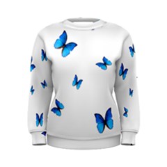 Butterfly-blue-phengaris Women s Sweatshirt by saad11