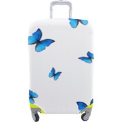 Butterfly-blue-phengaris Luggage Cover (large) by saad11