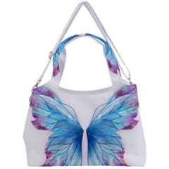 Butterfly-drawing-art-fairytale  Double Compartment Shoulder Bag by saad11