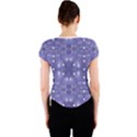 Couch material photo manipulation collage pattern Crew Neck Crop Top View2