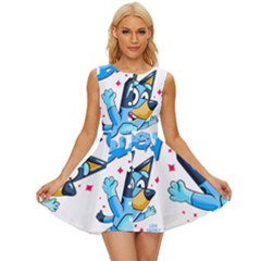 Super Bluey Sleeveless Button Up Dress by avitendut