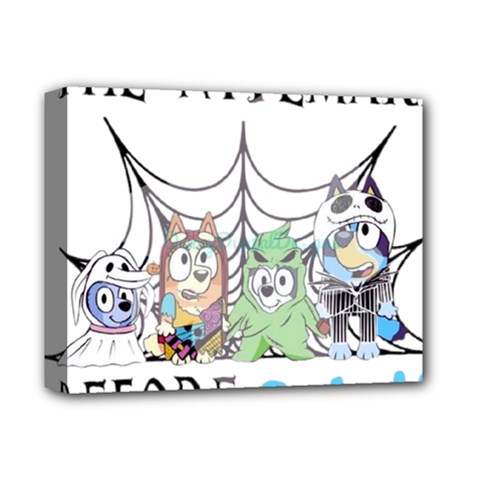 Bluey Halloween Deluxe Canvas 14  X 11  (stretched) by avitendut