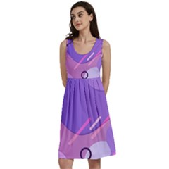 Colorful Labstract Wallpaper Theme Classic Skater Dress by Apen
