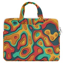 Paper Cut Abstract Pattern Macbook Pro 15  Double Pocket Laptop Bag  by Maspions