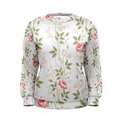 Flowers Roses Pattern Nature Bloom Women s Sweatshirt by Grandong