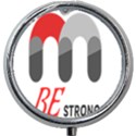 Be Strong Mini Round Pill Box View1
