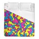 Colorful-graffiti-pattern-blue-background Duvet Cover (Full/ Double Size) View1
