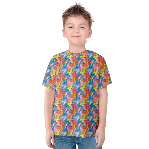 Abstract Pattern Kids  Cotton T-shirt by designsbymallika