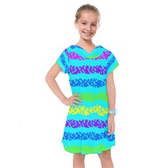 Abstract Design Pattern Kids  Drop Waist Dress by Ndabl3x