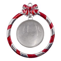 Metal Red Ribbon Round Ornament Icon