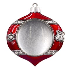 Metal Snowflake And Bell Red Ornament Icon