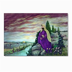 Jesus Overlooking Jerusalem By Ave Hurley  10 Pack Large Postcard by ArtRave2