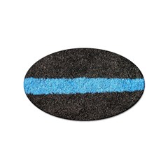 Black Blue Lawn Sticker (oval) by hlehnerer