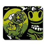 Cow by Night Large Mouse Pad (Rectangle) Front