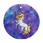 Unicorn II Round Ornament Front