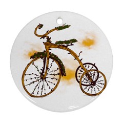 Tree Cycle Round Ornament (two Sides) by Contest1753604