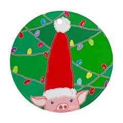 We All Love X-mas Round Ornament (two Sides) by Contest1720187