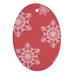 Let It Snow Oval Ornament (two Sides) by PaolAllen