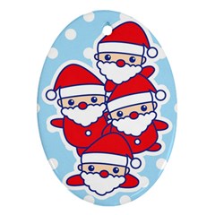 Santa s Oval Ornament by Contest1762364