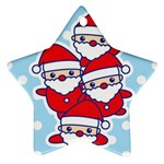 Santa s Star Ornament Front