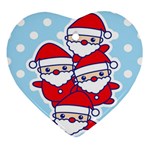 Santa s Heart Ornament (Two Sides) Front