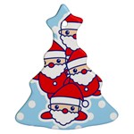 Santa s Christmas Tree Ornament Front