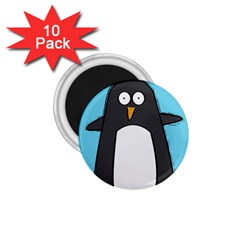 Hello Penguin 1 75  Button Magnet (10 Pack) by PaolAllen
