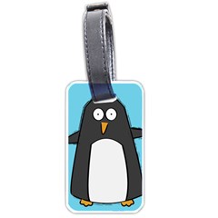 Hello Penguin Luggage Tag (one Side) by PaolAllen
