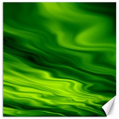 Green Canvas 12  X 12  (unframed) by Siebenhuehner