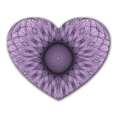 Mandala Mouse Pad (heart) by Siebenhuehner