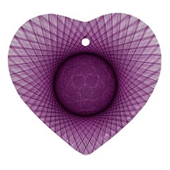 Spirograph Heart Ornament by Siebenhuehner