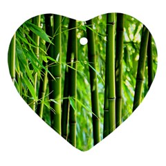 Bamboo Heart Ornament by Siebenhuehner
