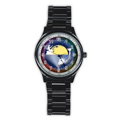 Fishing Dead Sport Metal Watch (black) by Contest1763580