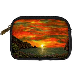 Alyssa s Sunset By Ave Hurley Artrevu - Digital Camera Leather Case by ArtRave2
