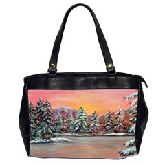  jane s Winter Sunset   By Ave Hurley Of Artrevu   Oversize Office Handbag (2 Sides) by ArtRave2