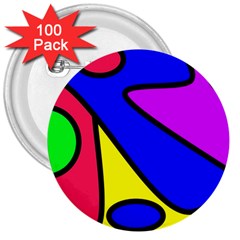 Abstract 3  Button (100 Pack) by Siebenhuehner