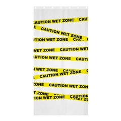 Caution Shower Curtain 36  X 72  (stall) by Contest1732468
