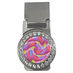 Colored Swirls Money Clip (cz) by Colorfulart23